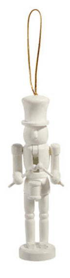 White  Nutcracker Ornament