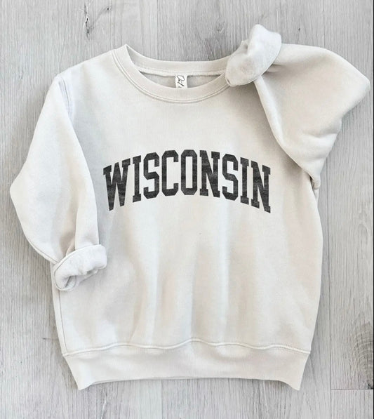 Kid's Wisconsin Crewneck Sweatshirt