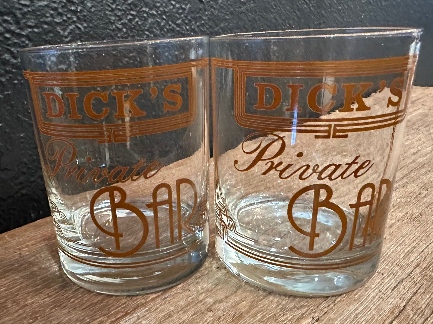 Dicks Private Bar | Pair Old Fashioned Glasses