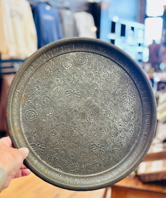 Vintage Flower Tin Tray