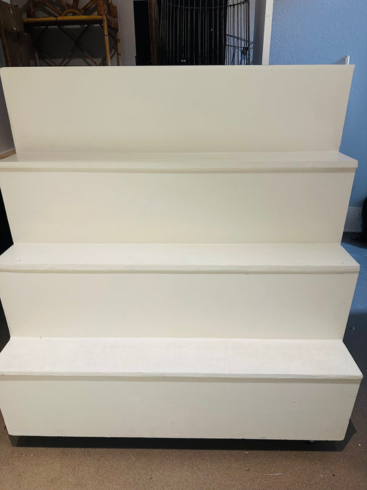 White Painted Step Display