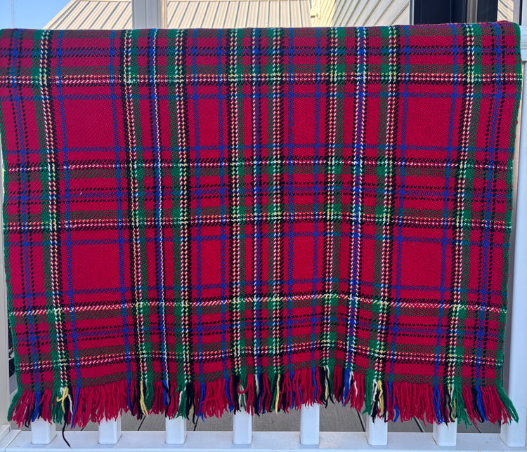 Red Tartan Plaid Throw
