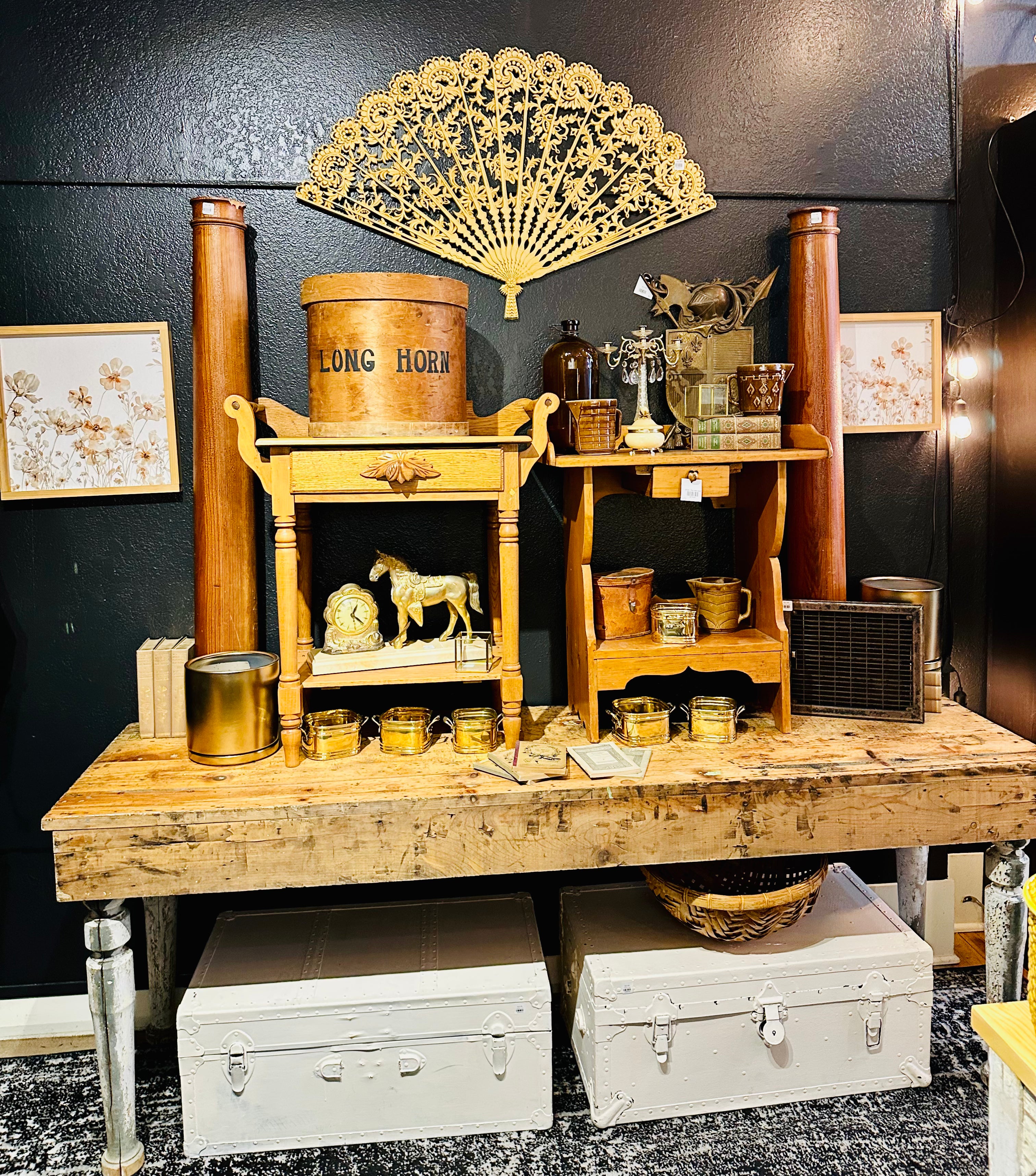 Primitive Pine Harvest Table