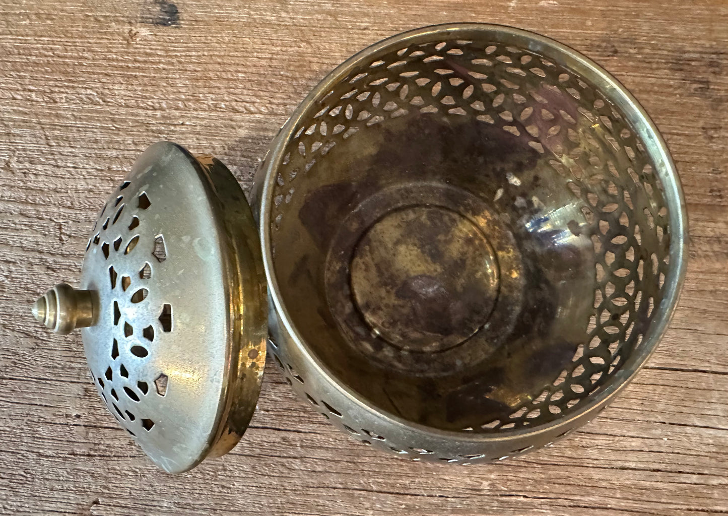Vintage Lidded Incense Burner