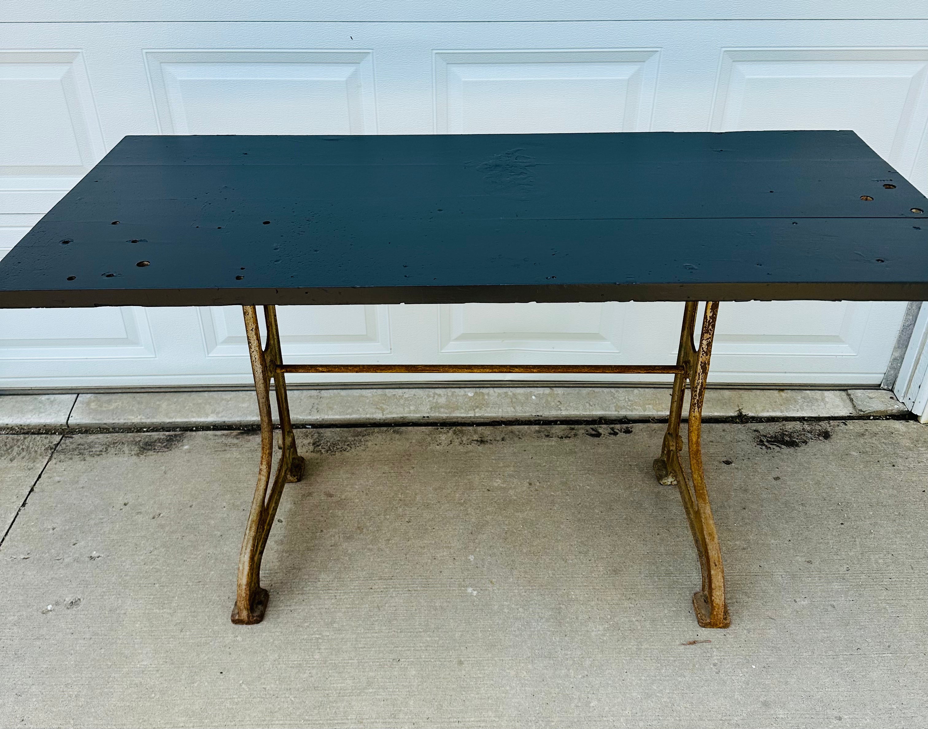 Black Painted Workbench