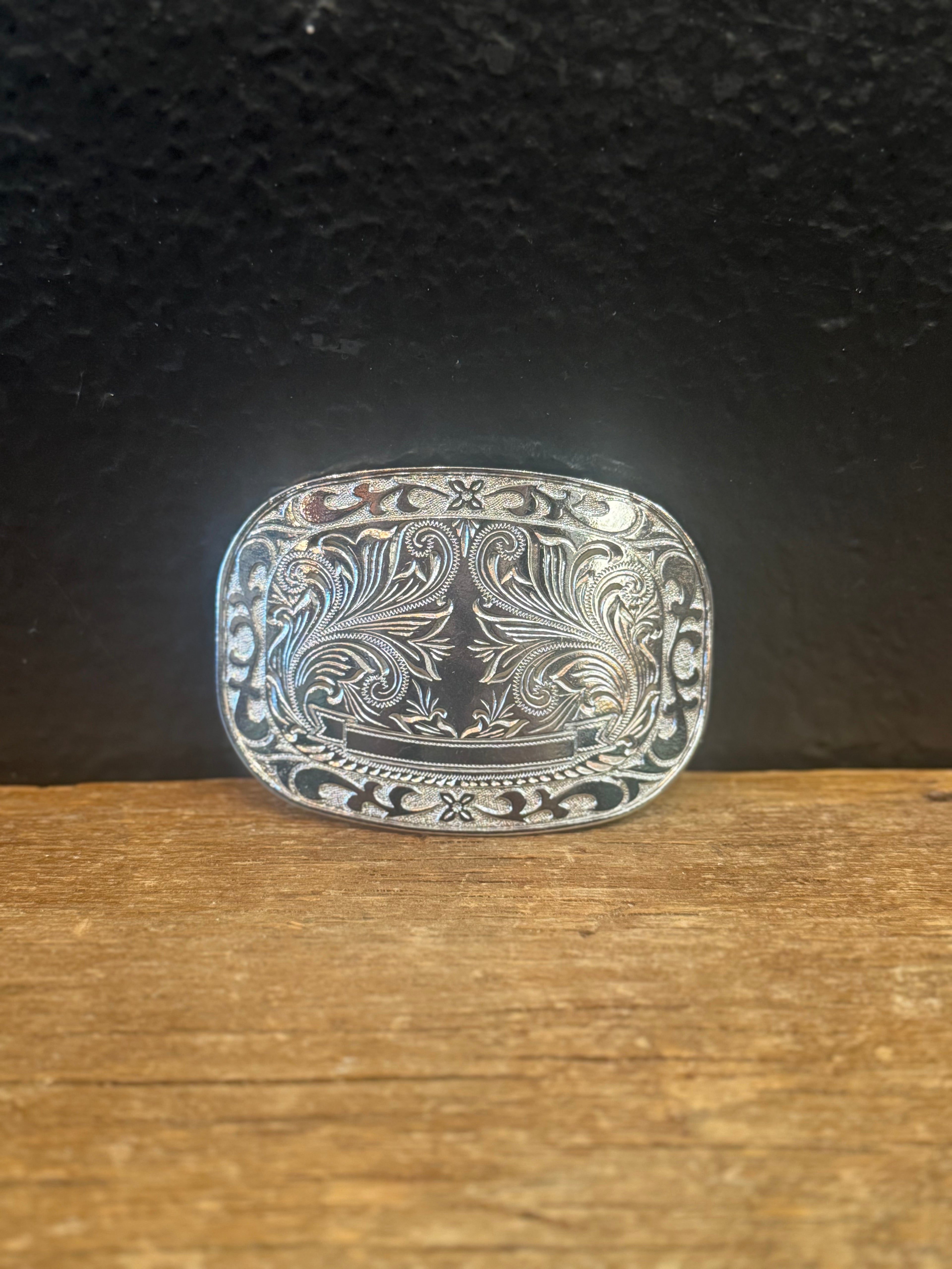 Ornate Silver Belt Buckle