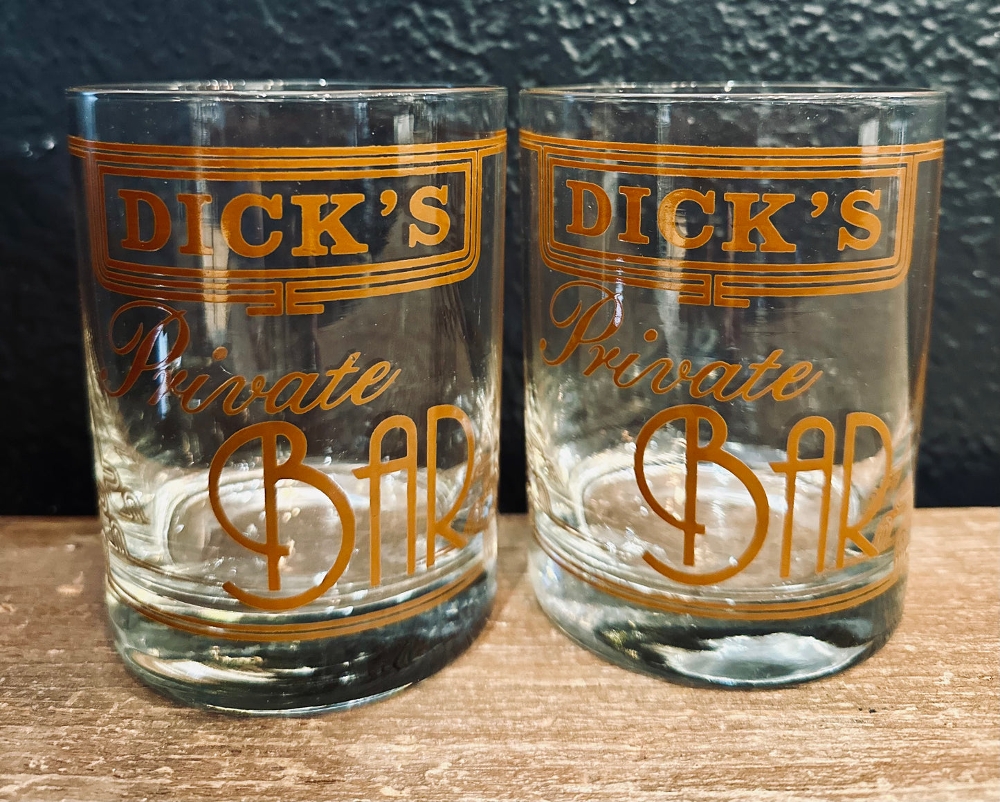 Dicks Private Bar | Pair Old Fashioned Glasses