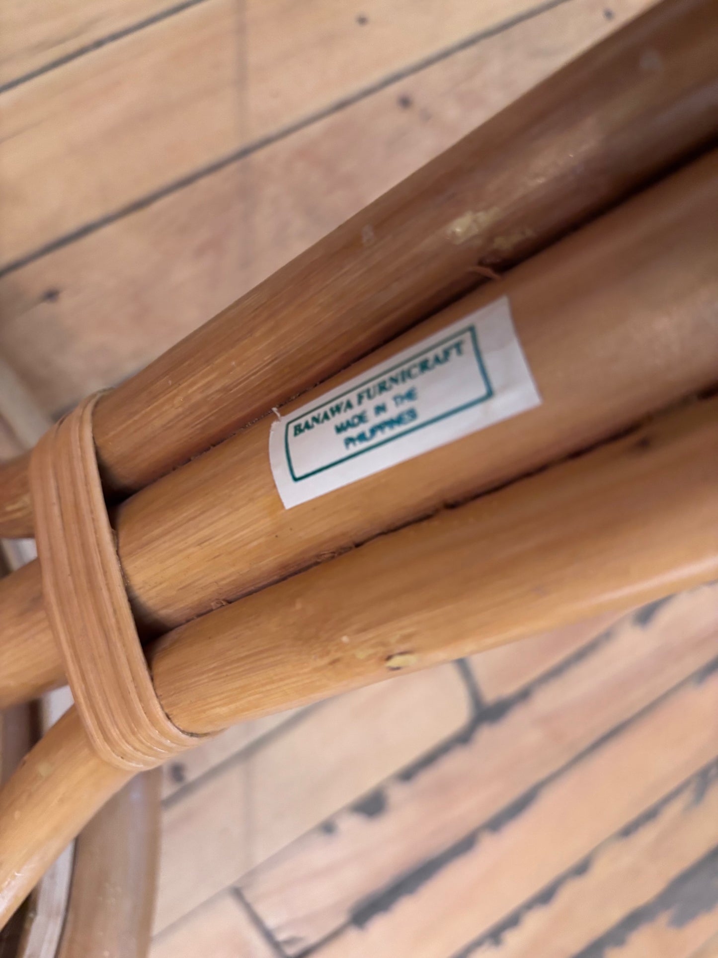 Rattan|Bamboo Barstool