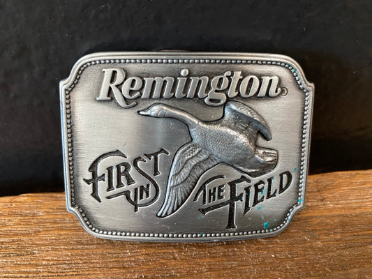 Remington First In The Field Belt Buckle
