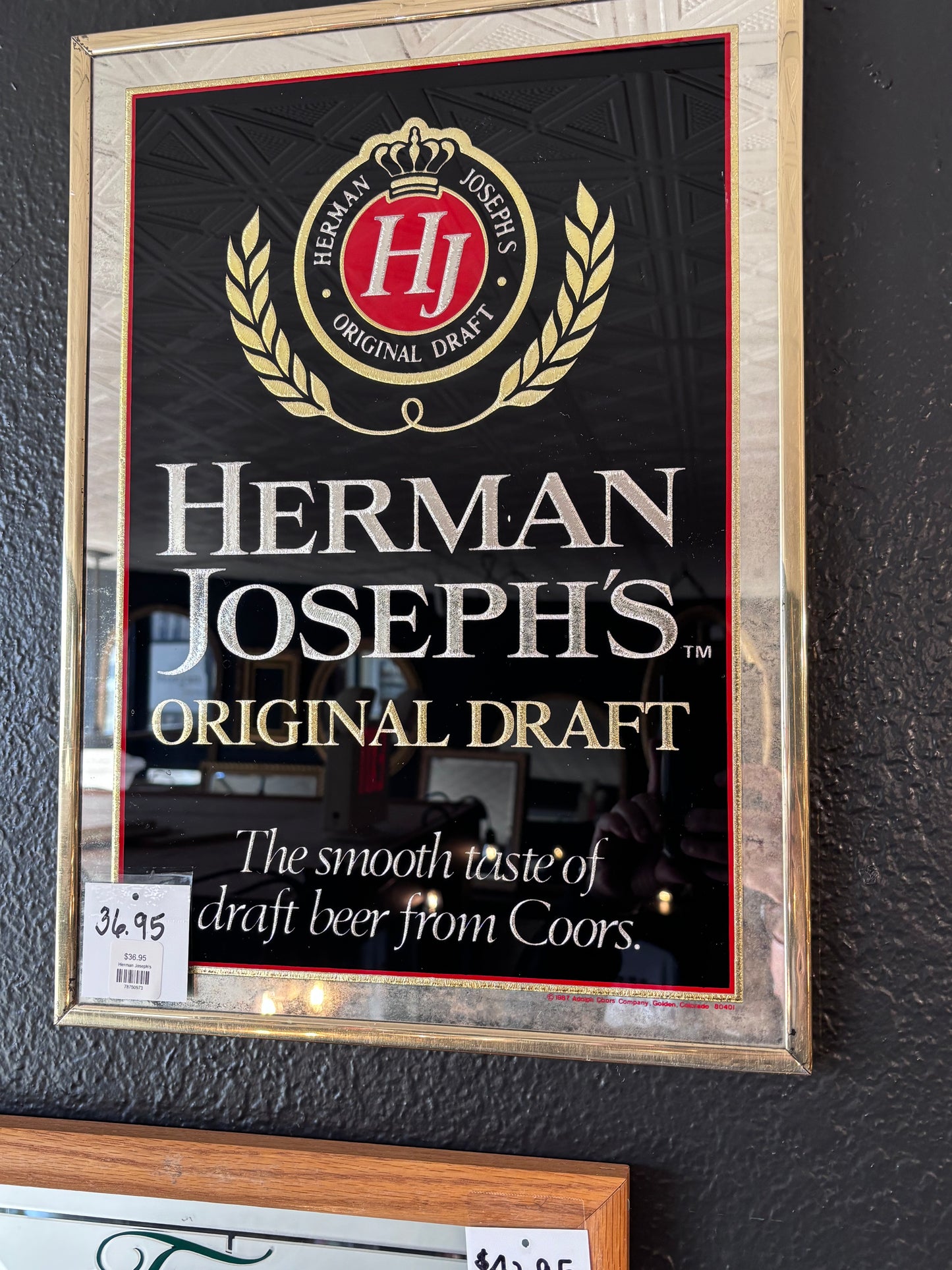 Vintage Herman Joseph’s Bar Mirror | SALE