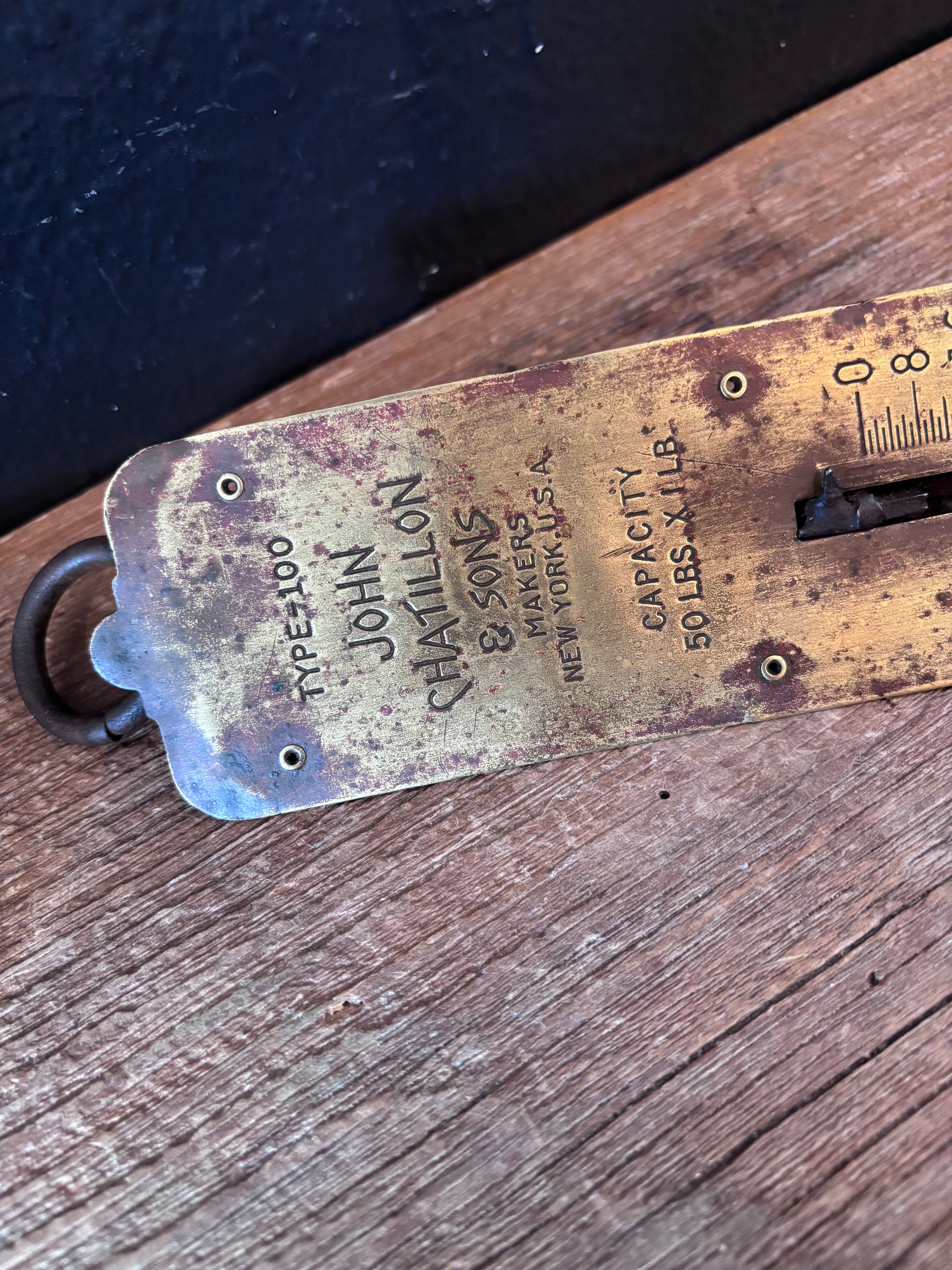 John Chatillon & Sons Brass Scale