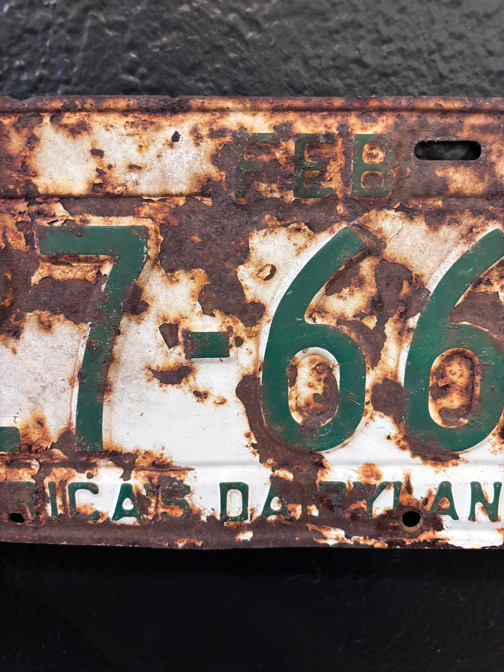 1956 Wisconsin License Plate