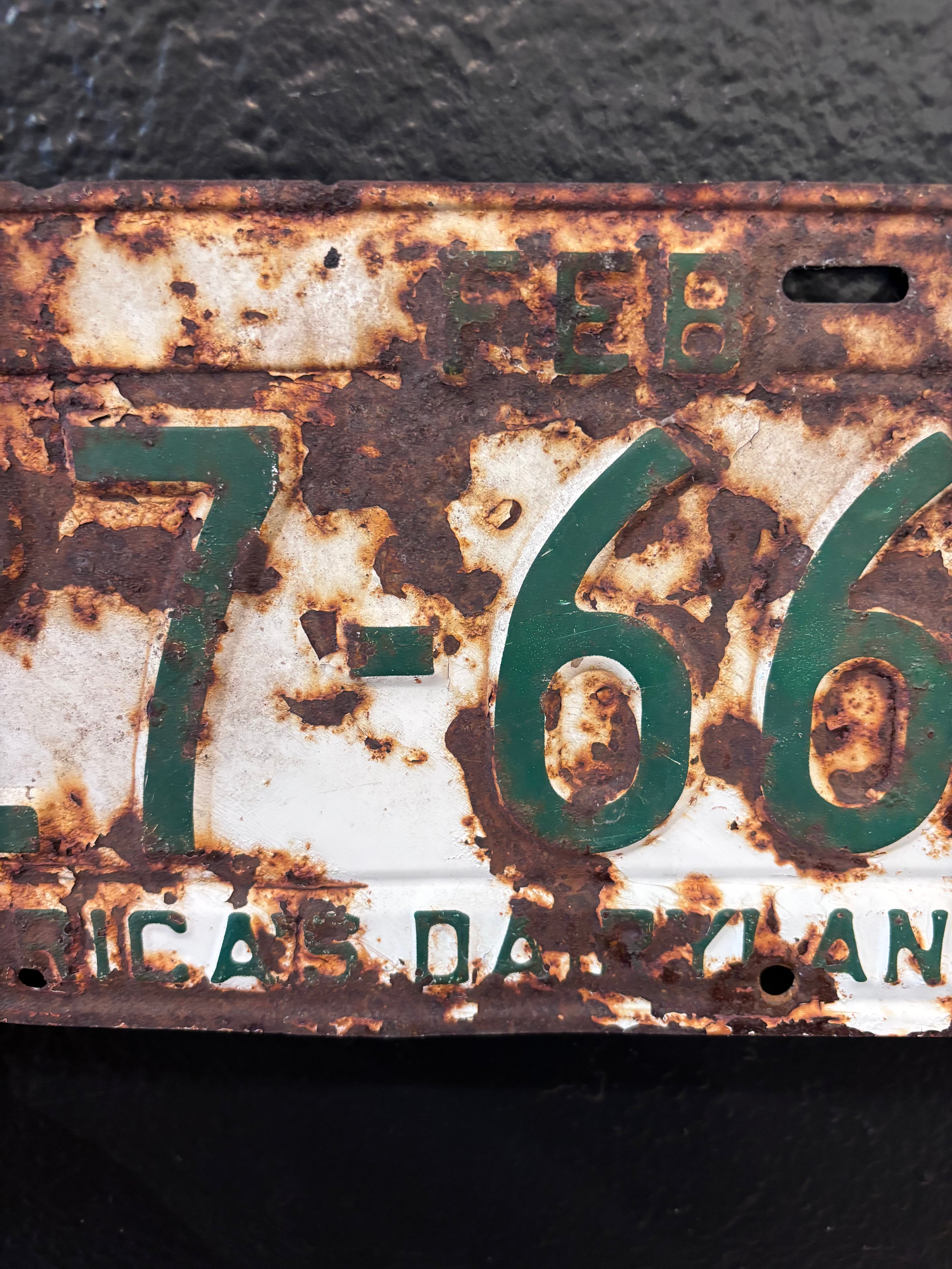 1956 Wisconsin License Plate