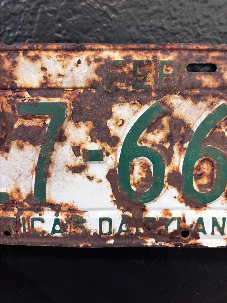 1956 Wisconsin License Plate