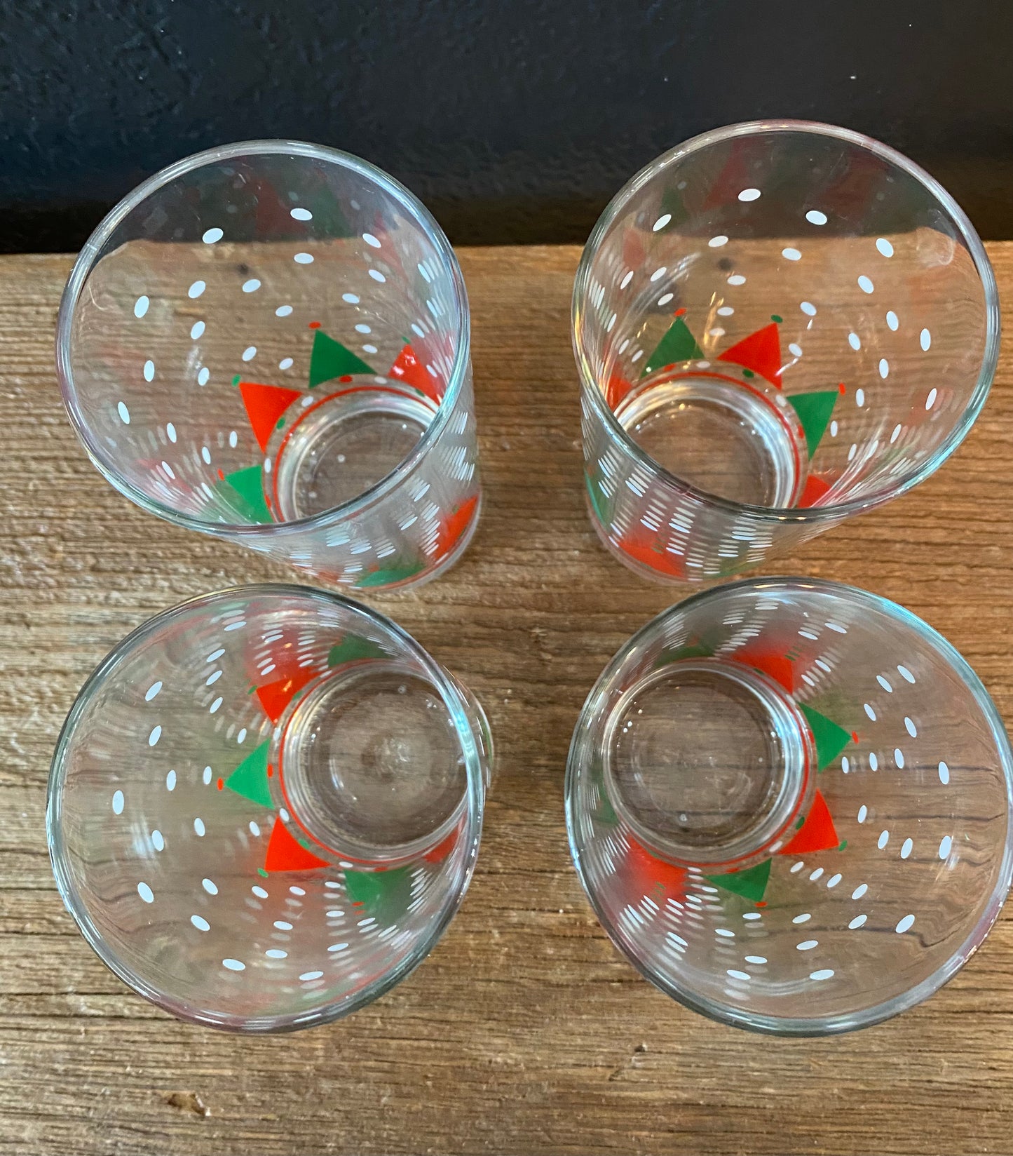 MCM Christmas Tree Glasses