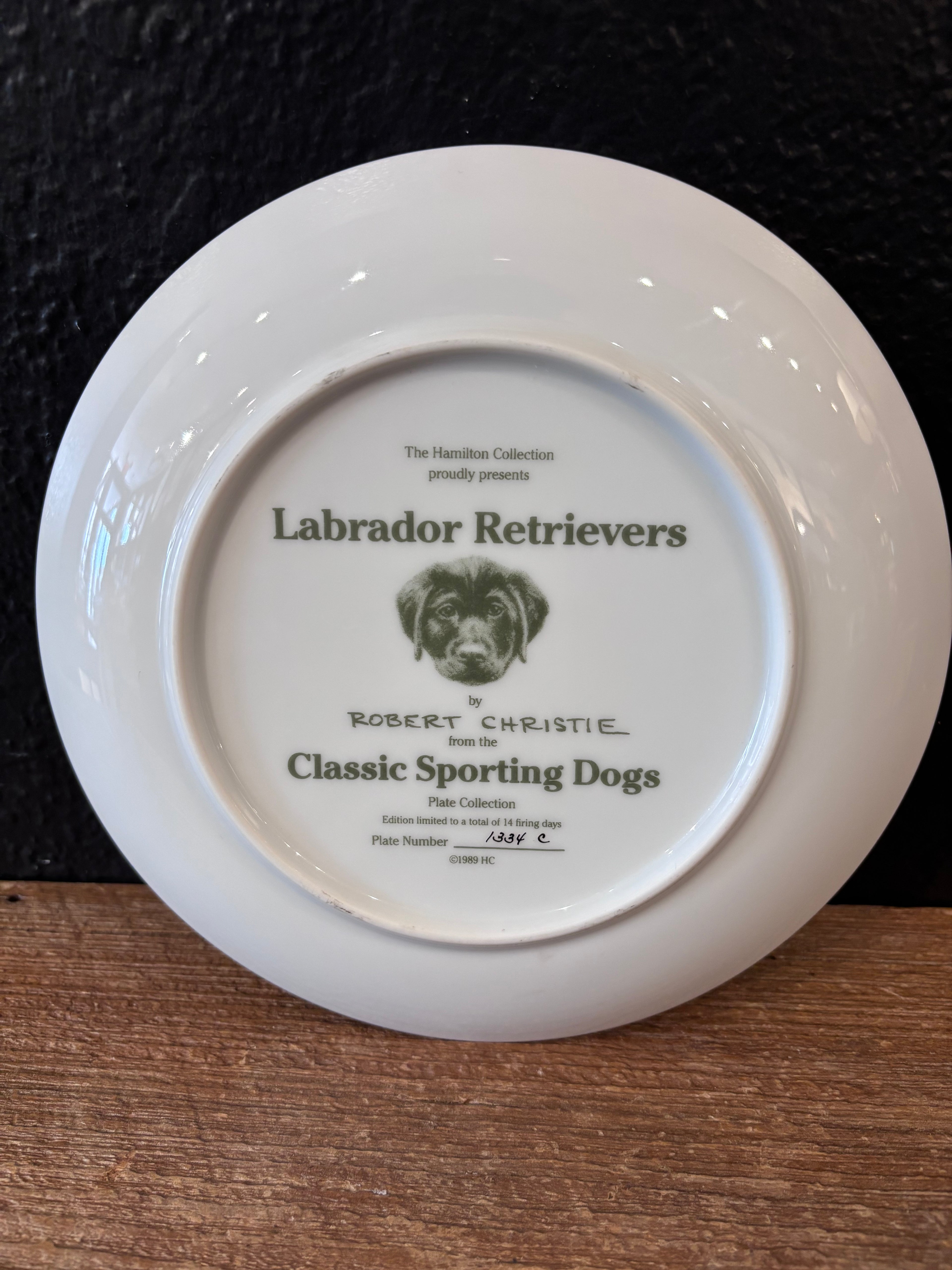 Labrador Retriever Robert Christie Plate
