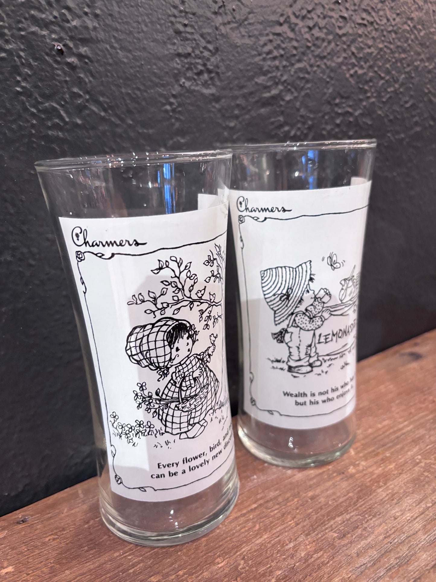 Hallmark “Charmers” Hiball Glasses | Pair