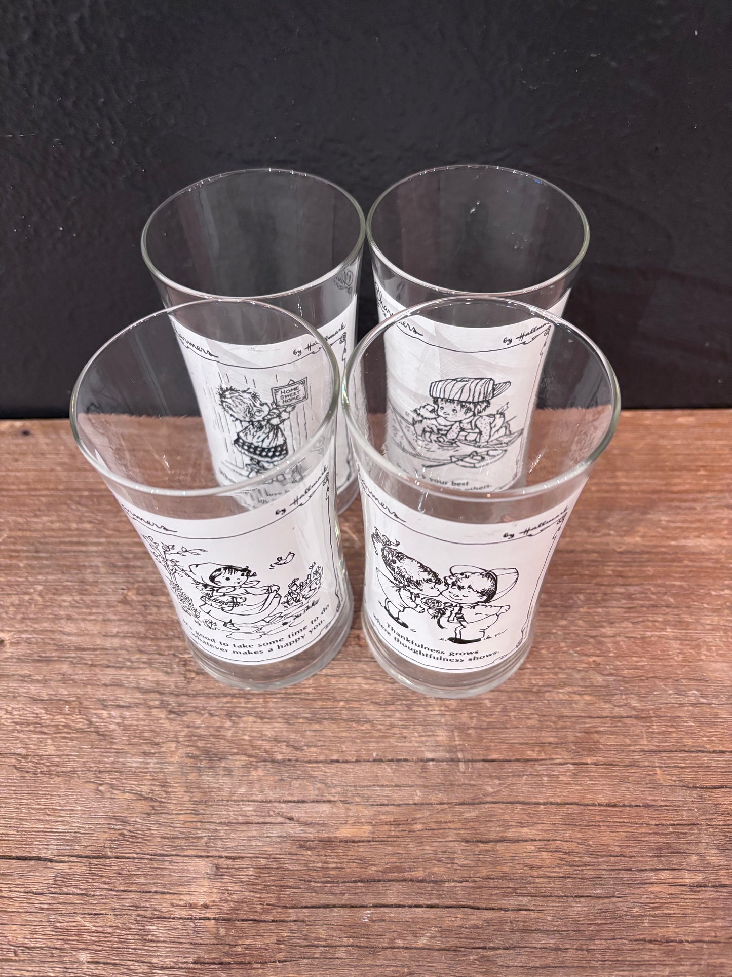 Hallmark “Charmers” Hiball Glasses Set of 4
