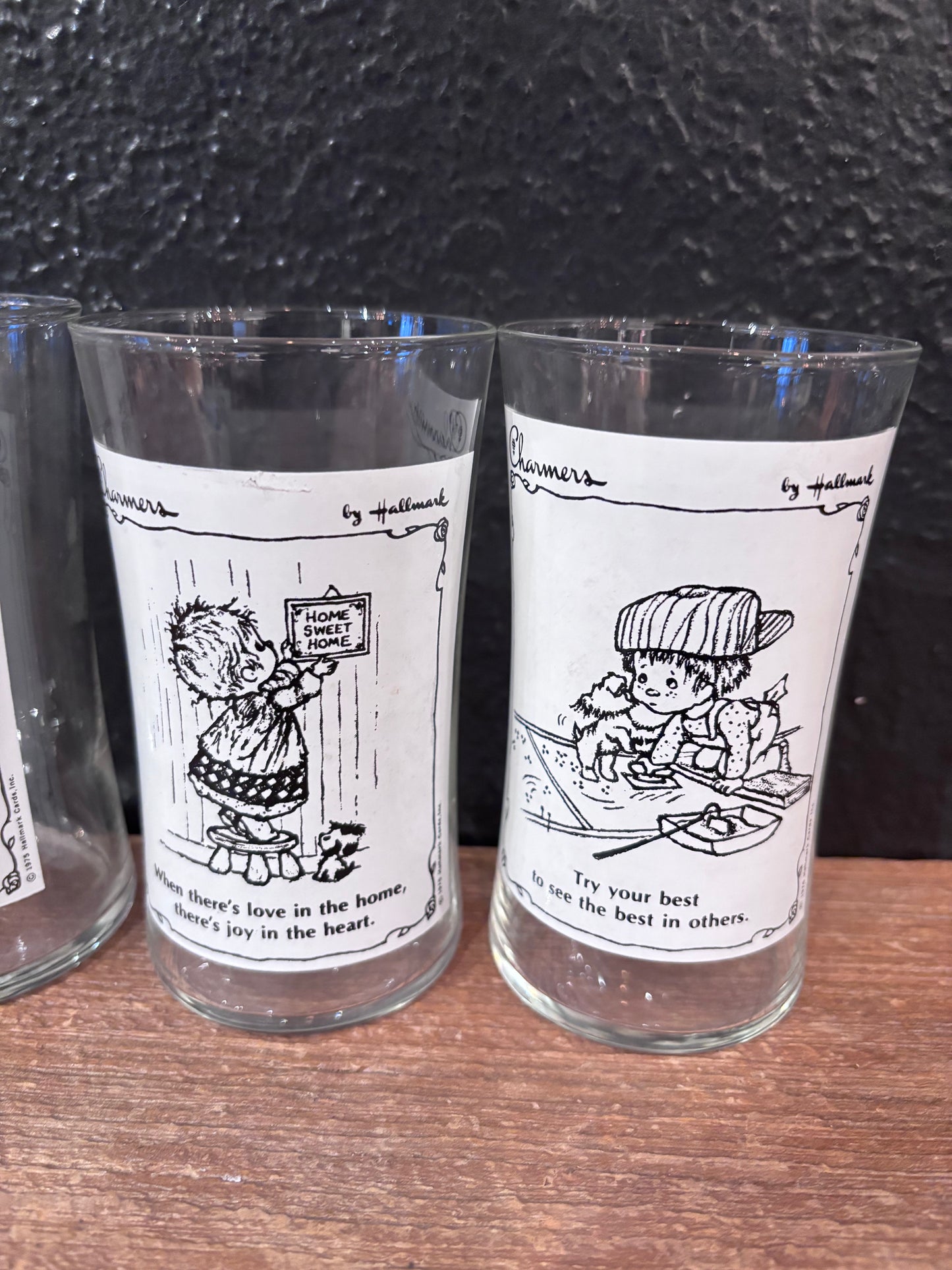 Hallmark “Charmers” Hiball Glasses Set of 4