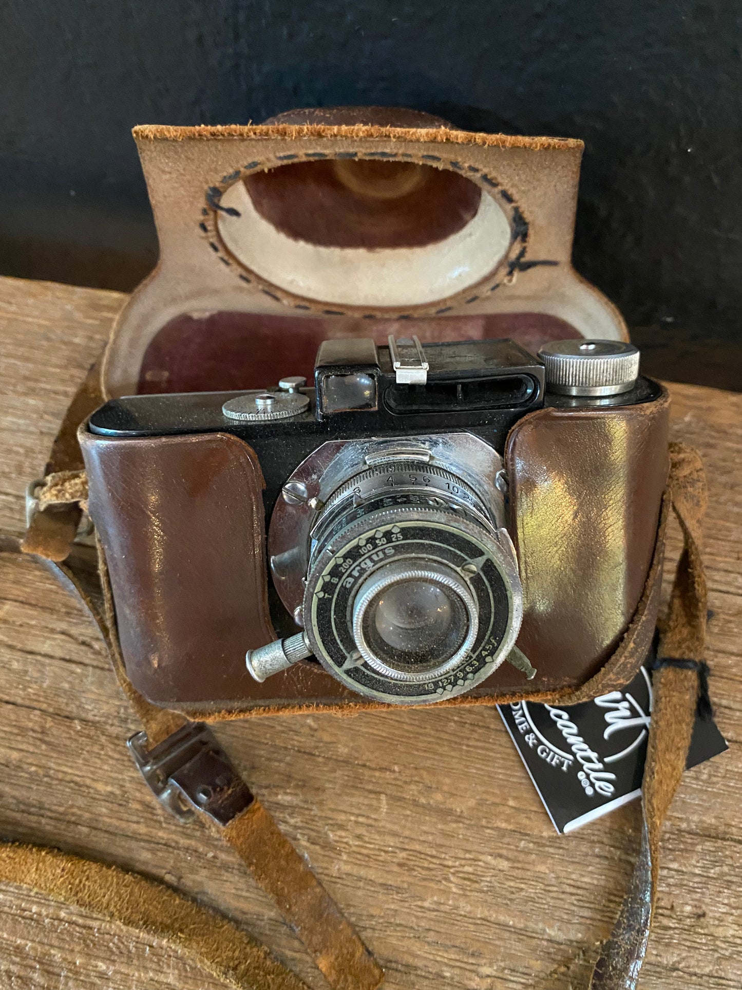 Argus Camera In Leather Case