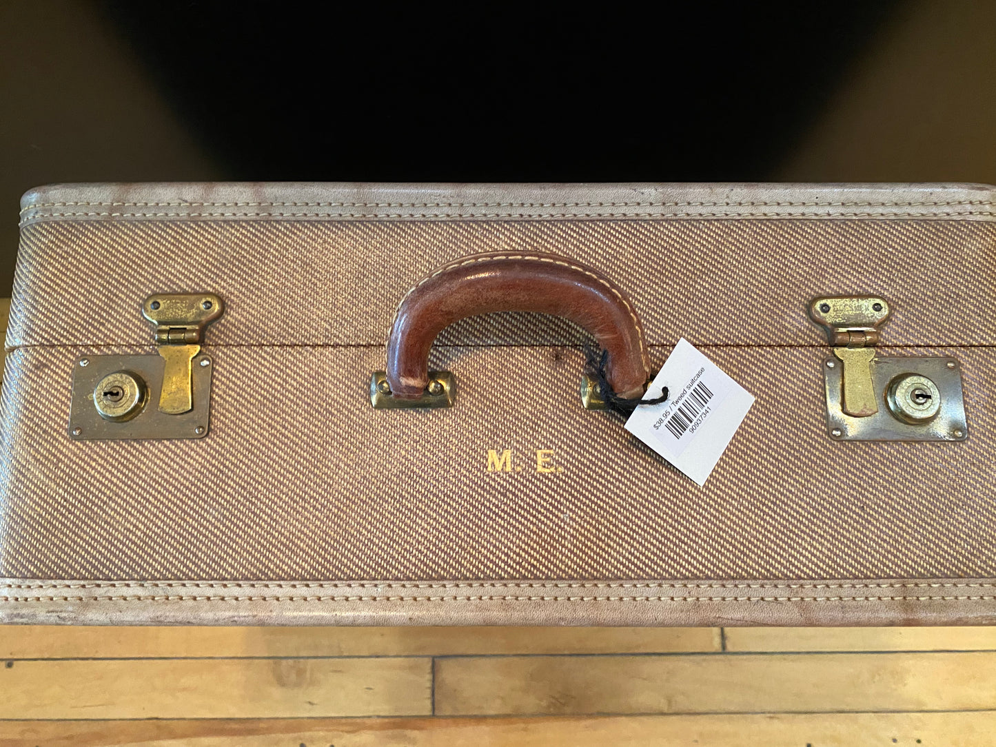 Tweed Suitcase