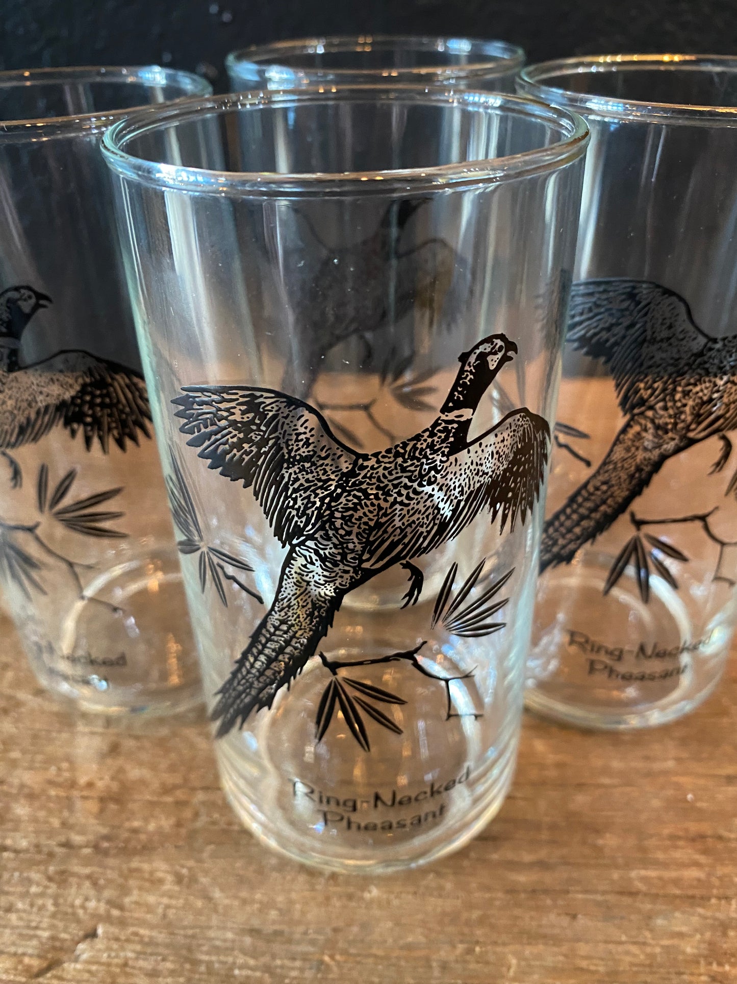 Pheasant Highball Glasses | Set Of Four