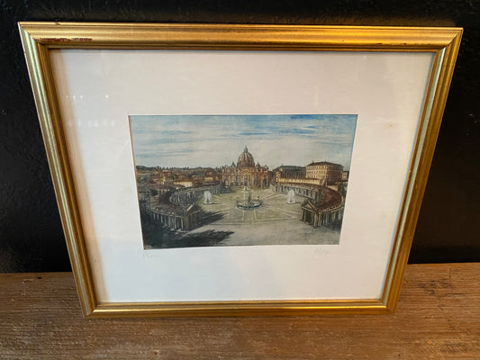 Vatican City Signed Print