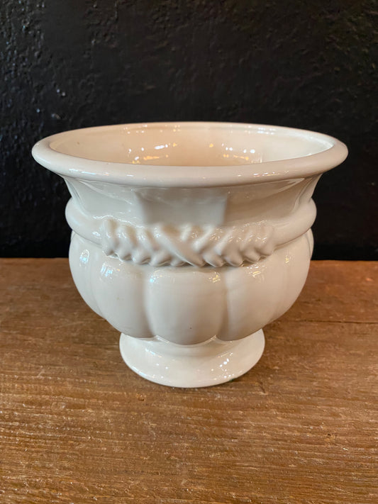 White Haeger Planter