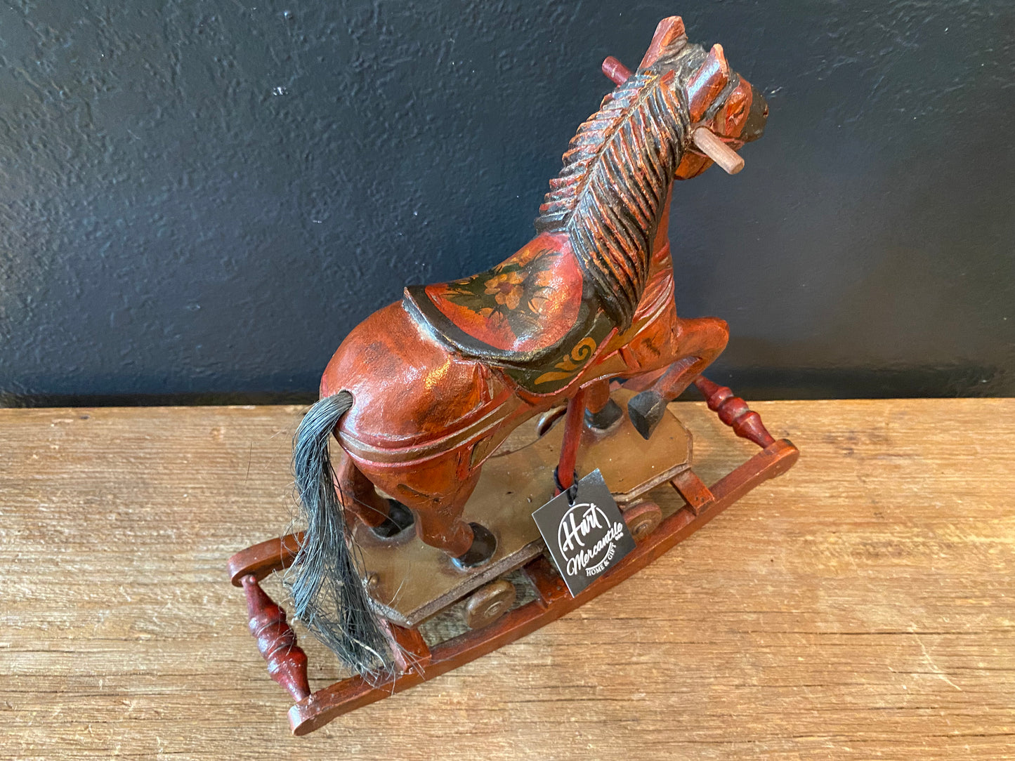 Antique Wood Rocking Horse