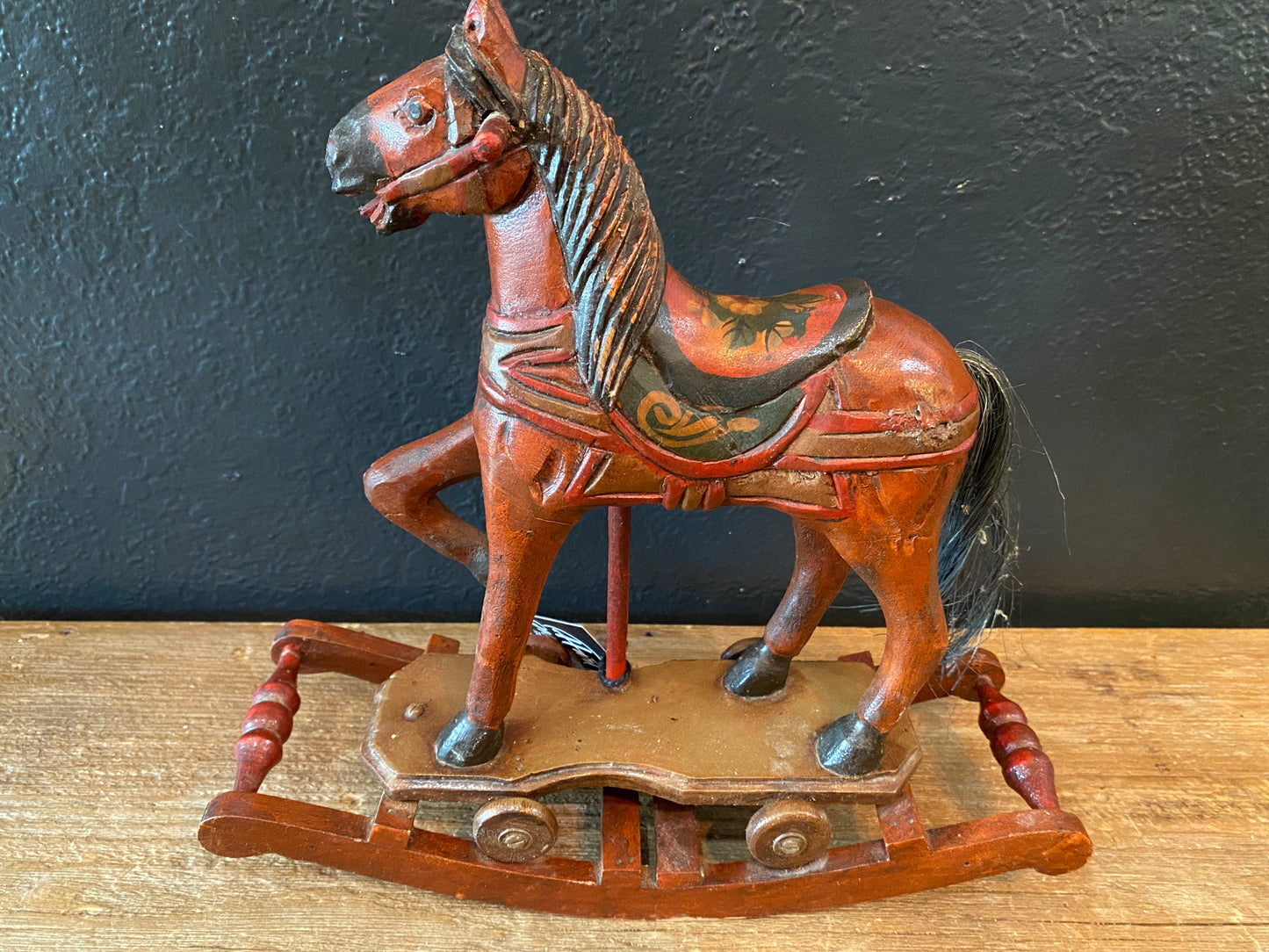 Antique Wood Rocking Horse