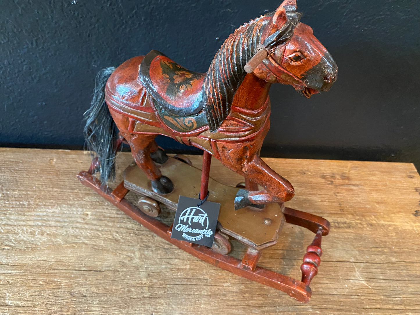 Antique Wood Rocking Horse