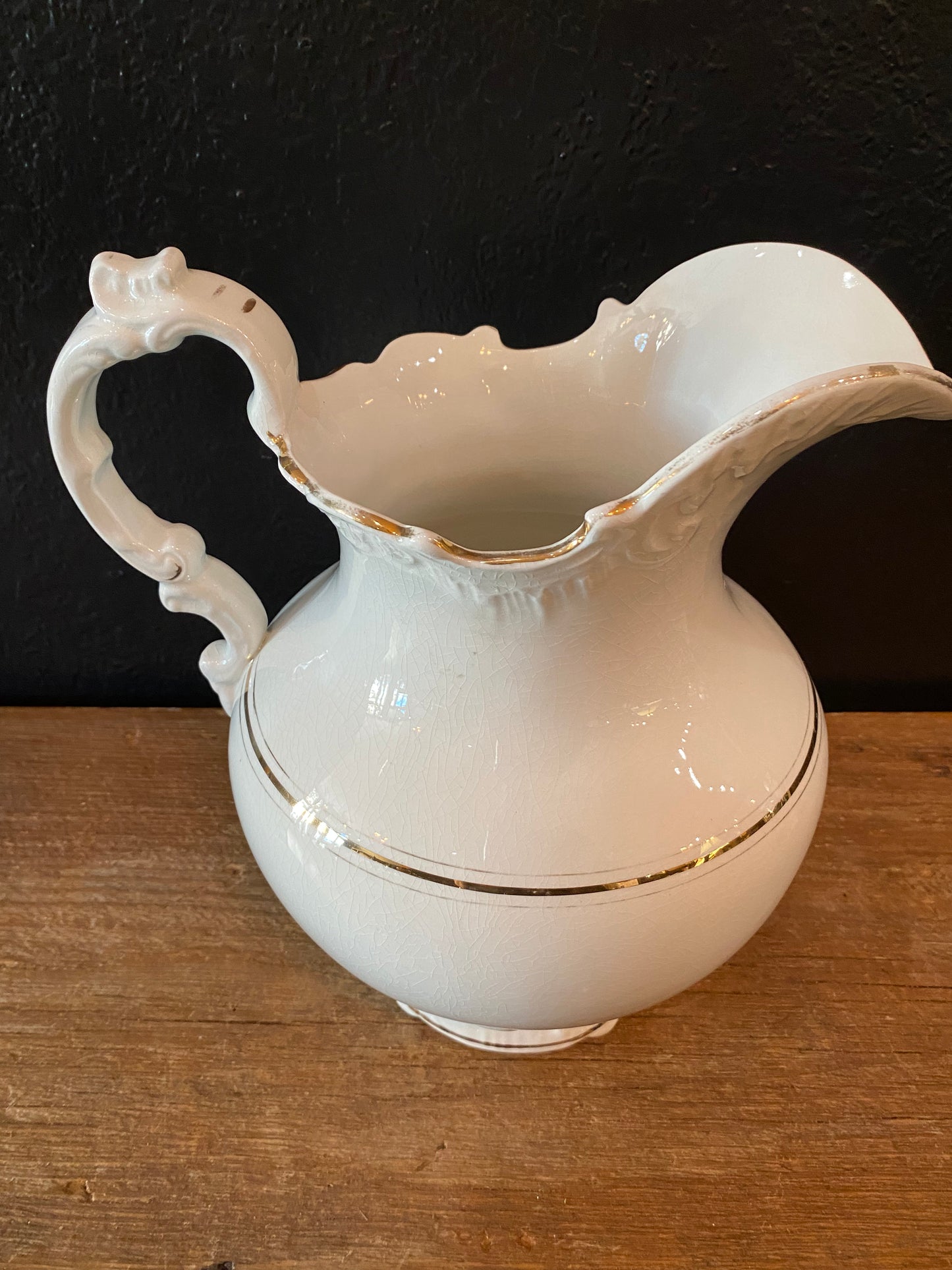 Ornate Ironstone Pitcher