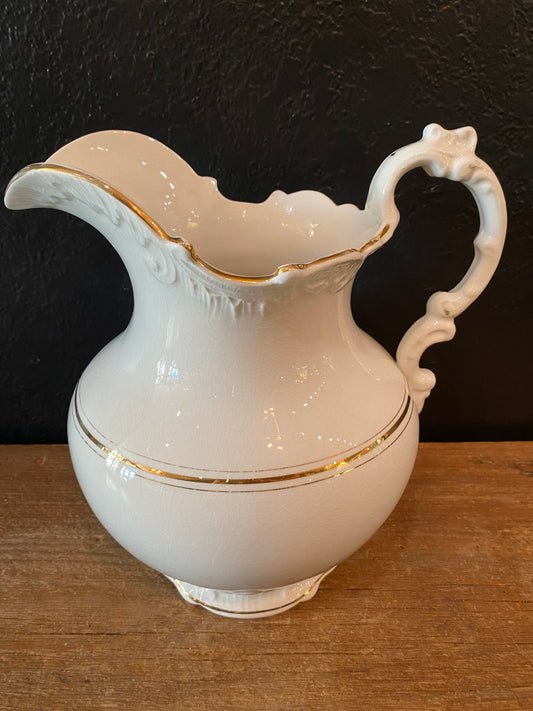 Ornate Ironstone Pitcher