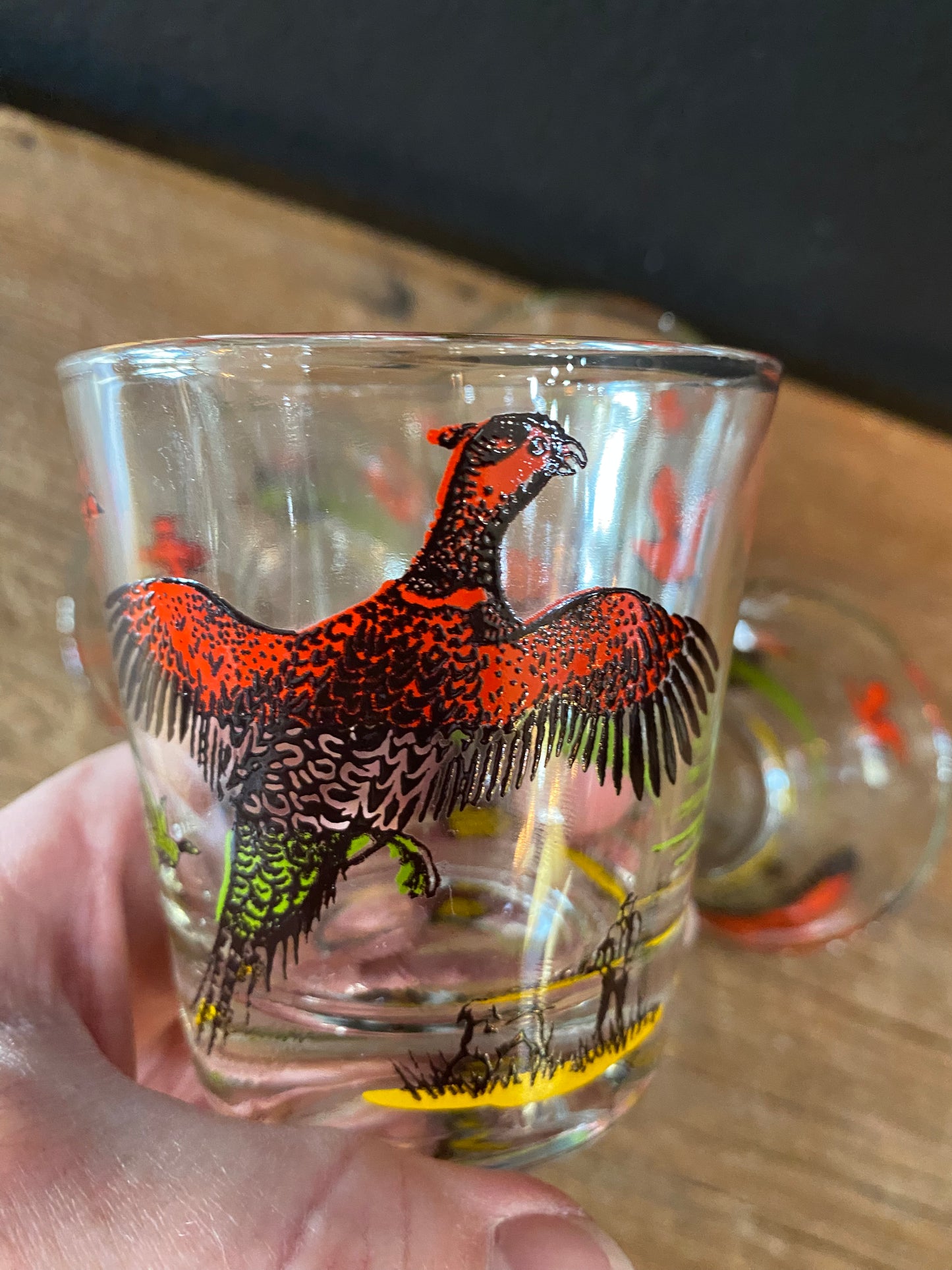 Pheasant Lowball Glasses | Set Of Four