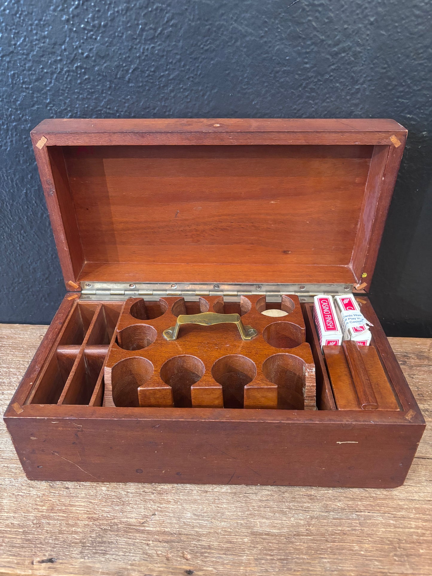 Wood Poker Gaming Box