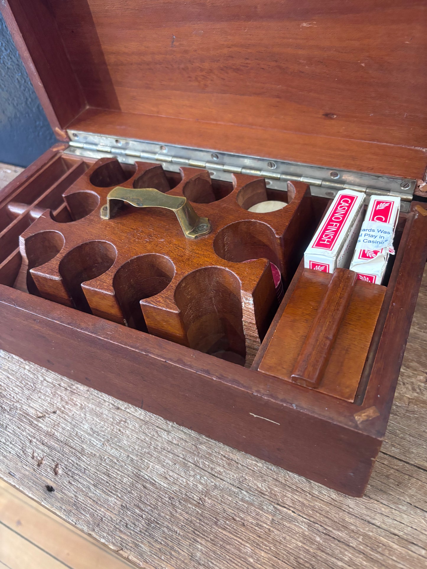 Wood Poker Gaming Box