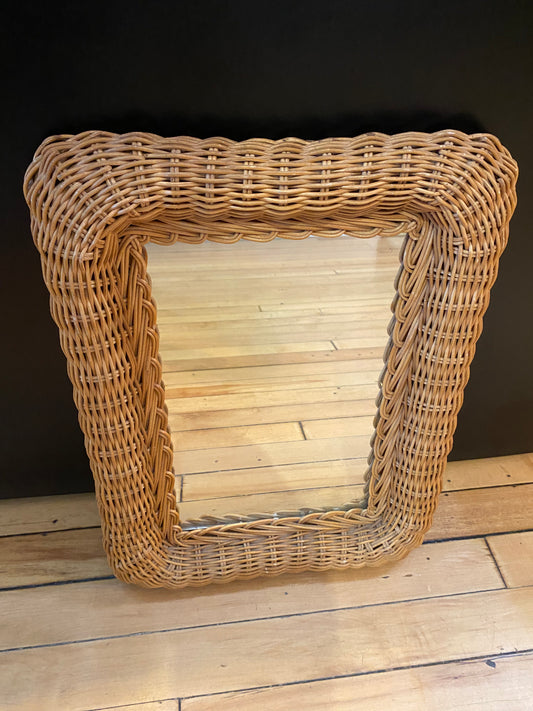 Wicker Mirror