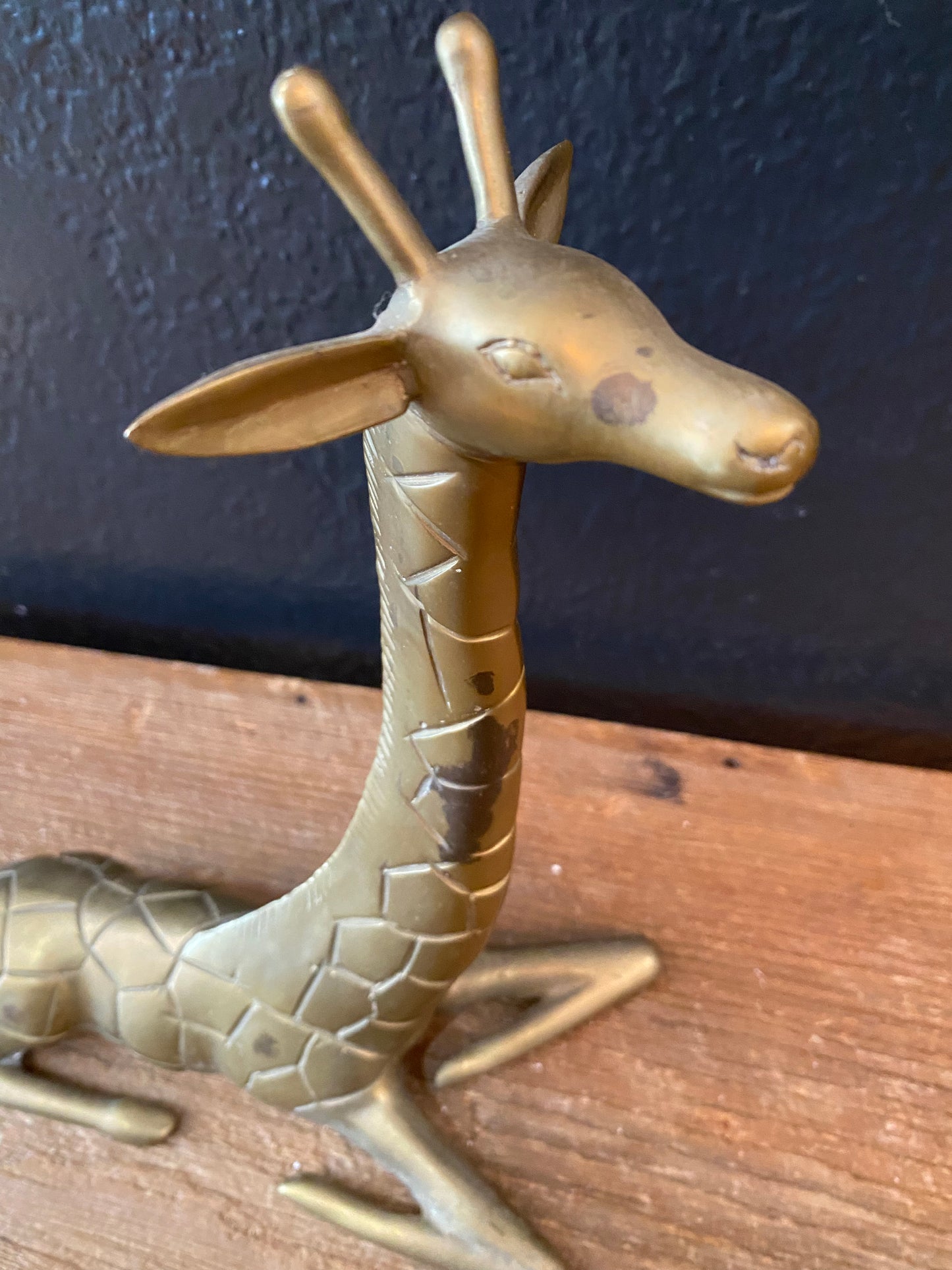 Brass Giraffe | Laying Down