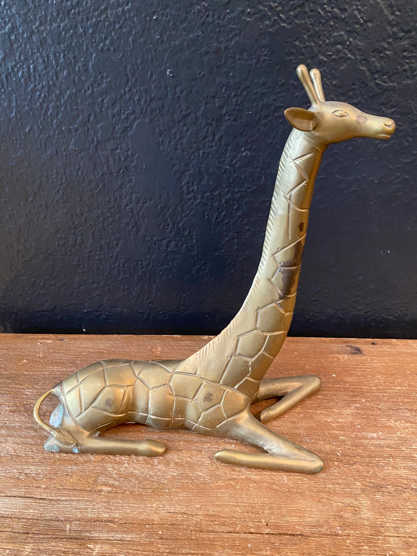 Brass Giraffe | Laying Down