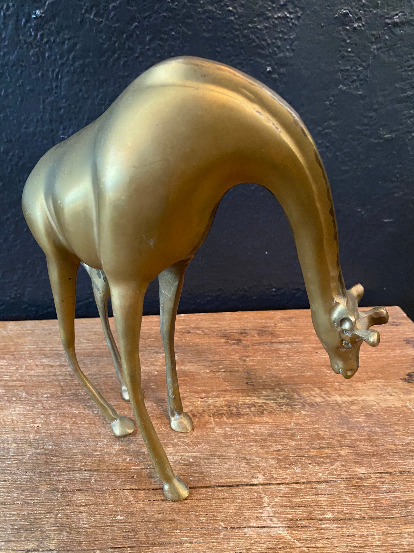 Brass Giraffe | Looking Down