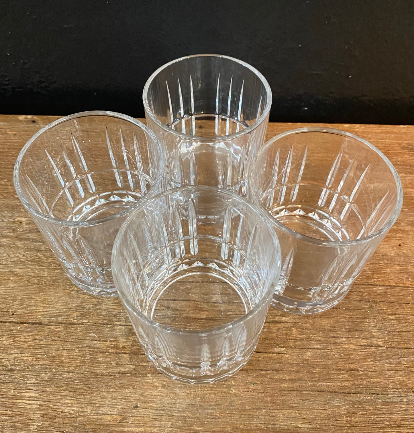 Cut Glass Rocks Glasses