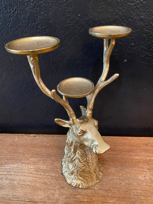 Gold Deer Candelabra