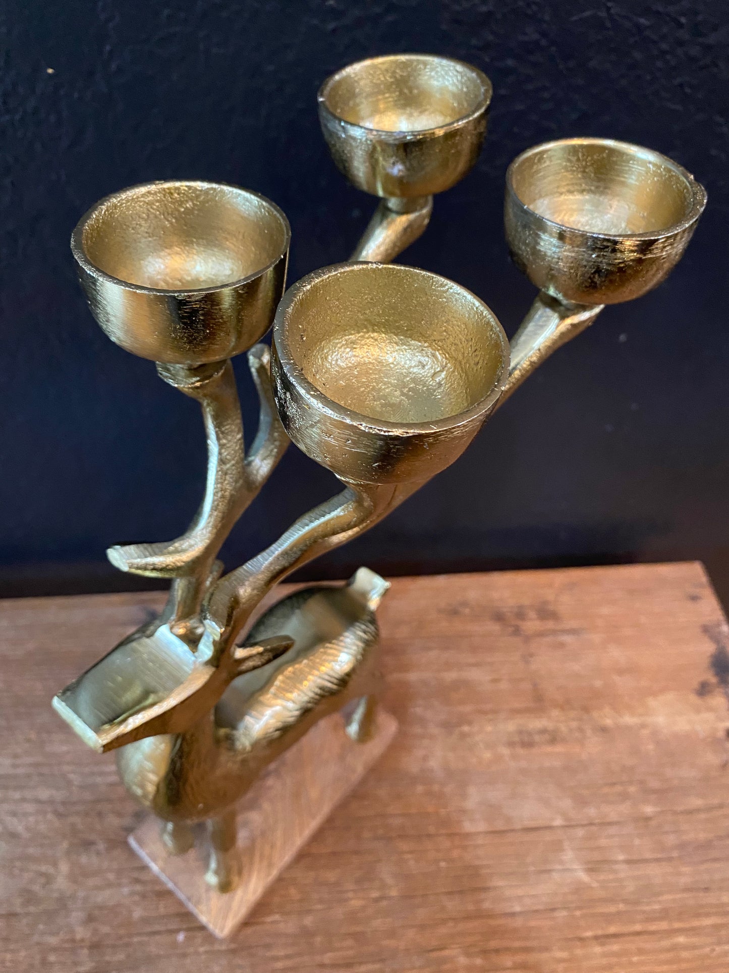 Gold Deer Candelabra