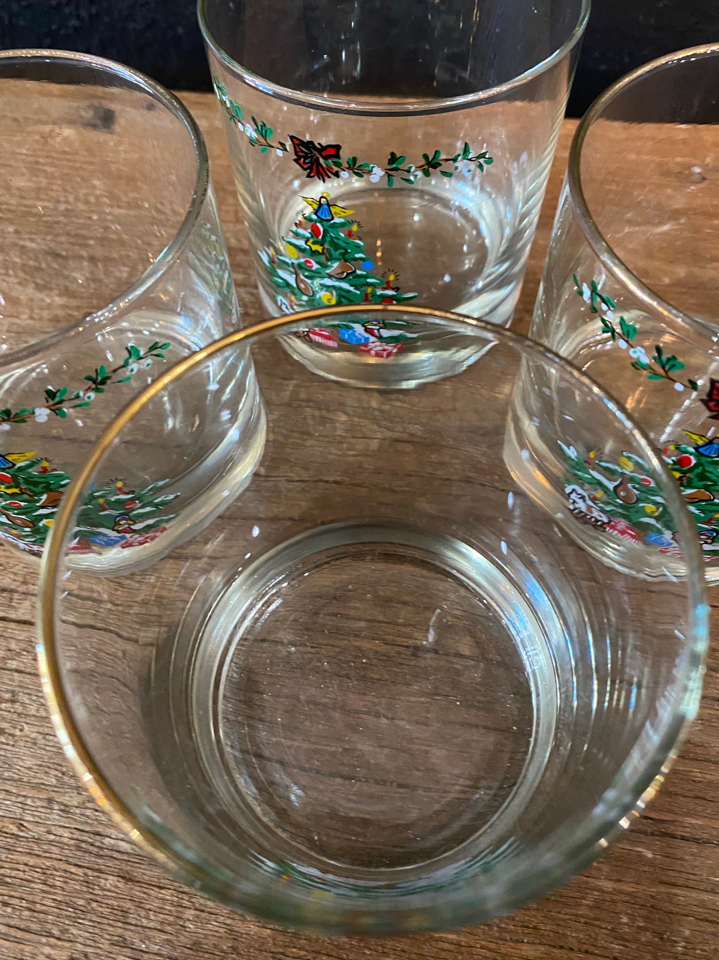 Christmas Tree Rocks Glasses | Set Of Four