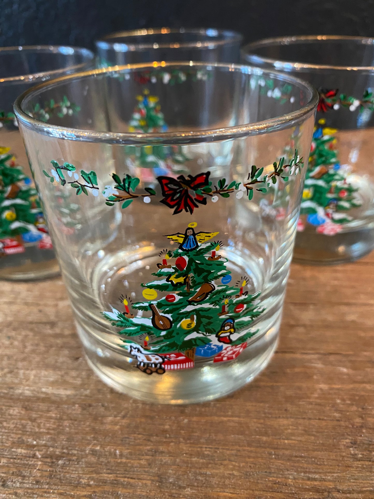 Christmas Tree Rocks Glasses | Set Of Four