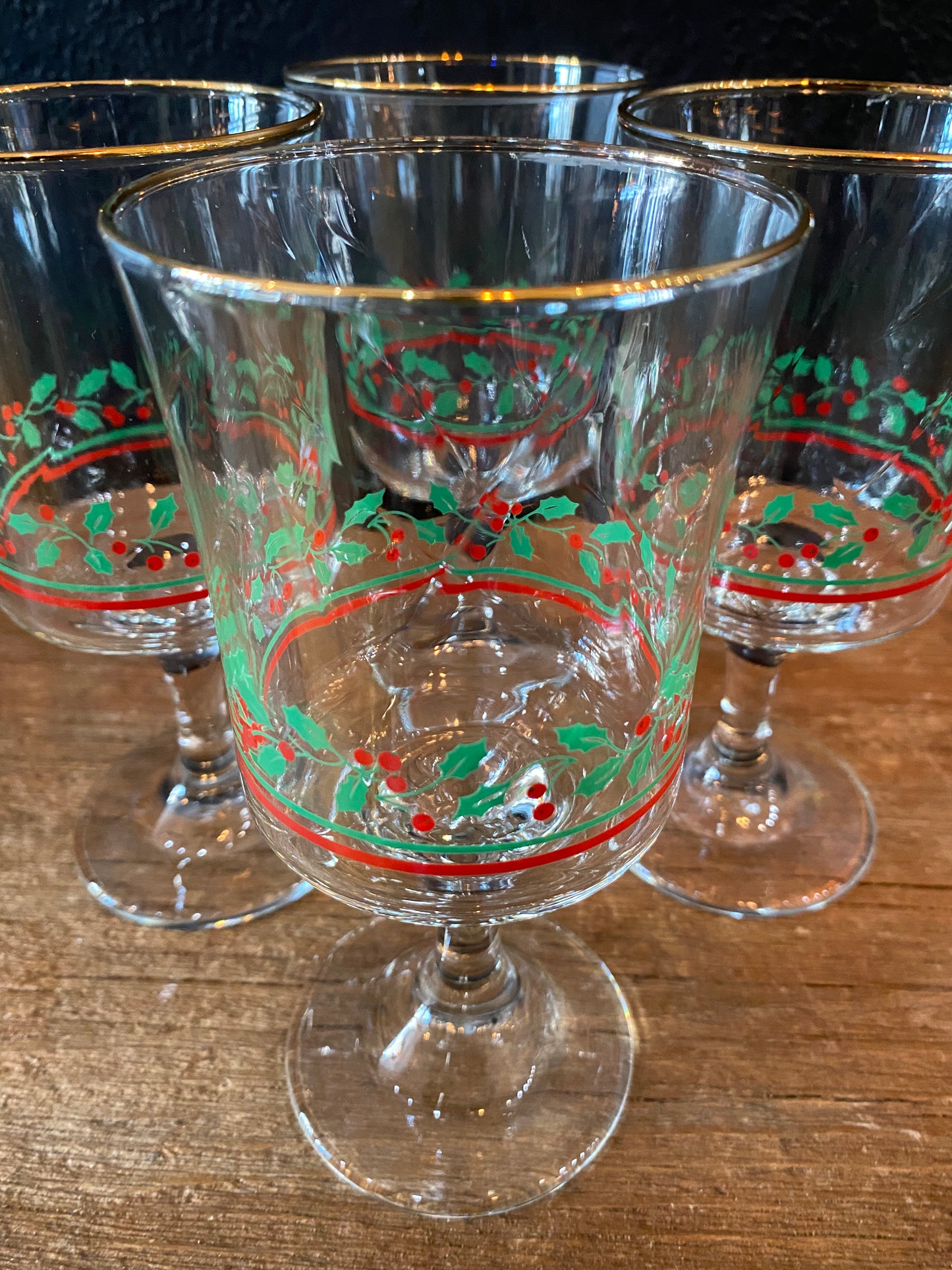 Arby’s Holly Berry Wine Glasses | Set Of Four