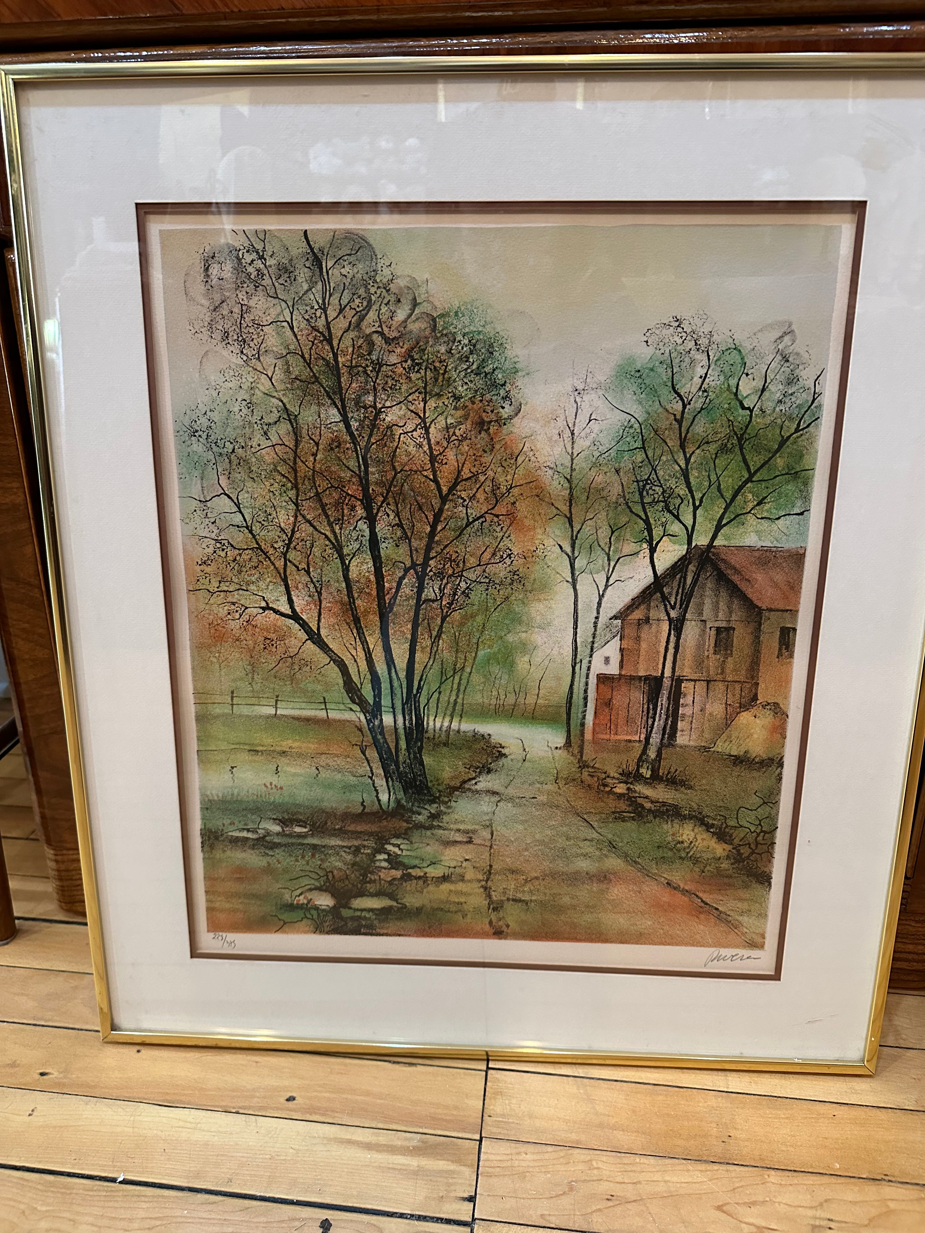 Lithograph Print Signed Rivera