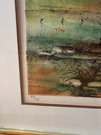 Lithograph Print Signed Rivera