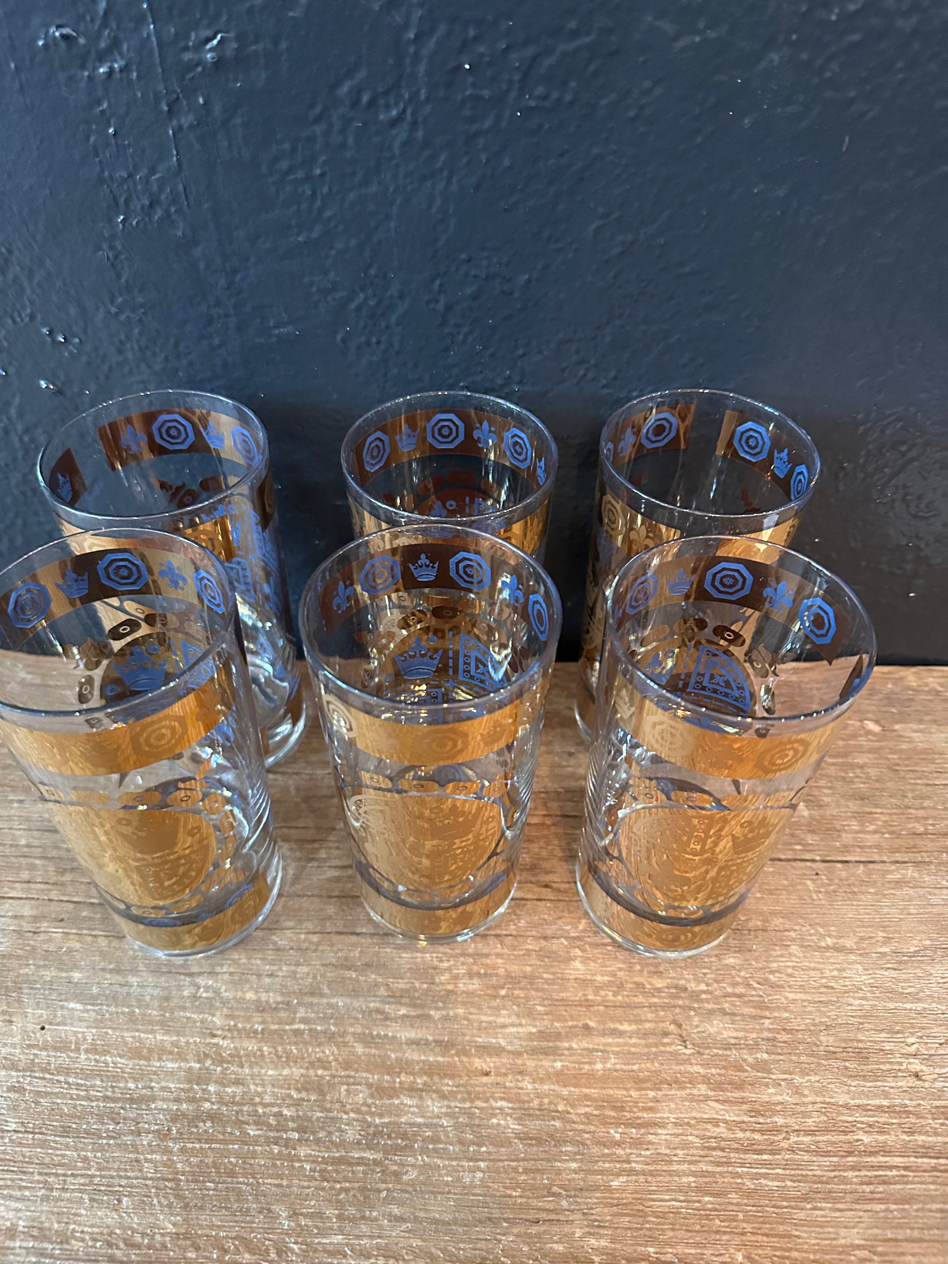 Set of 6 | Vito Bari 22k Hiball Glasses