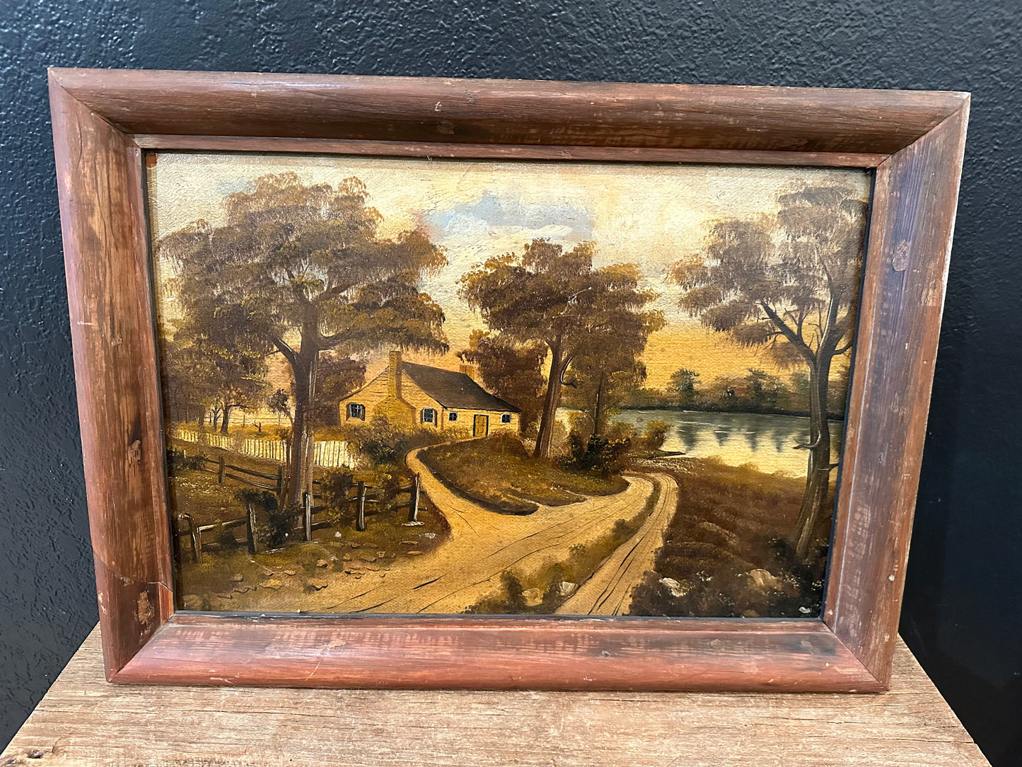 Antique Oil Painting in Frame